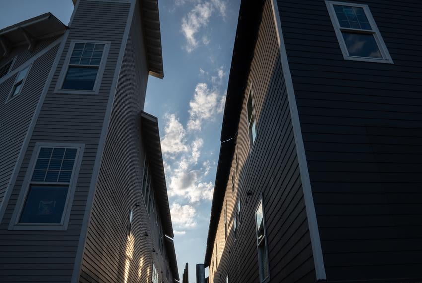 New apartments on Tyler street in the Oak Cliff neighborhood of Dallas, Texas on July 11, 2024.